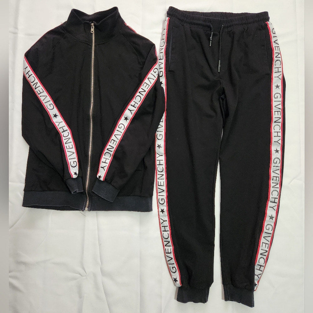 Vintage Givenchy Women's Jacket Logo Zip-Up Tracksuit Authentic - Picture 4 of 14